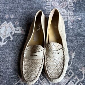 Vaneli Beige Woven Flats